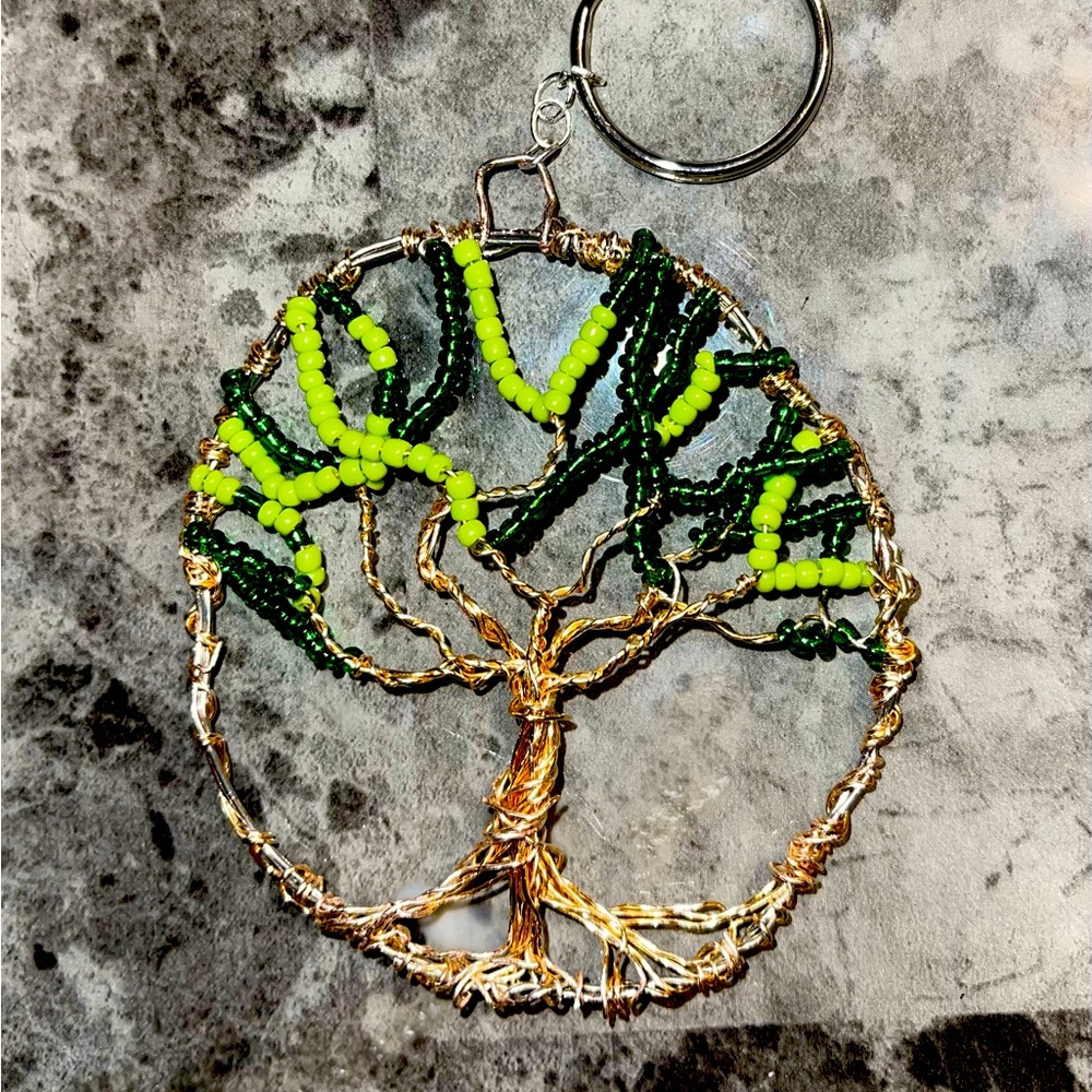 Keychains and car charms.